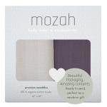 Organic Muslin Swaddle Blankets 2-Pack for Babies