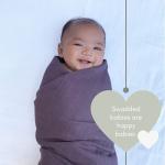 Organic Muslin Swaddle Blankets 2-Pack for Babies