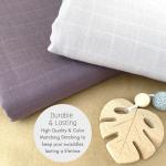 Organic Muslin Swaddle Blankets 2-Pack for Babies