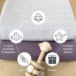 Organic Muslin Swaddle Blankets 2-Pack for Babies