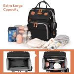 Large Waterproof Diaper Bag Backpack with Changing Station