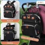 Large Waterproof Diaper Bag Backpack with Changing Station