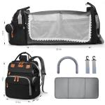 Large Waterproof Diaper Bag Backpack with Changing Station