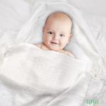 Organic Muslin Cotton Baby Swaddle Blanket 47x47
