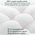 Organic Muslin Cotton Baby Swaddle Blanket 47x47