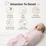 3-Pack Soft Organic Baby Swaddle Sleep Sacks