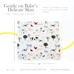 Organic Cotton Muslin Swaddle Blanket for Babies