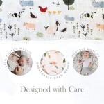 Organic Cotton Muslin Swaddle Blanket for Babies