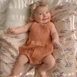 Organic Cotton Baby Swaddle Blankets - Lavender & Mauve