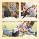 Mommore Diaper Bag Backpack with Changing Station