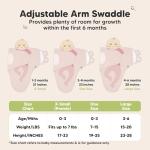 3-Pack Organic Baby Swaddle Sleep Sacks