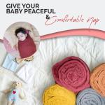 Set of 4 Organic Cotton Swaddle Blankets