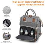 Lamroro Waterproof Diaper Bag with Changing Station
