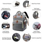 Lamroro Waterproof Diaper Bag with Changing Station