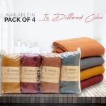 Set of 4 Organic Cotton Swaddle Blankets