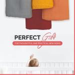 Set of 4 Organic Cotton Swaddle Blankets