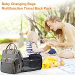 Lamroro Waterproof Diaper Bag with Changing Station