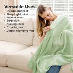 4-Pack Organic Muslin Swaddle Blankets for Babies