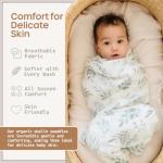 Organic Muslin Baby Swaddle Blankets - 2 Pack