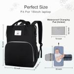 CottonBebe Large Diaper Bag Backpack with Changing Pad