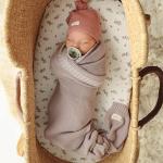 Dreamy Lilac Organic Cotton Swaddle Blanket