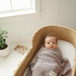 Dreamy Lilac Organic Cotton Swaddle Blanket