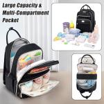 Tealari Waterproof Diaper Bag Backpack with Changing Pad