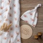 Organic Cotton Baby Muslin Swaddle Blanket Set