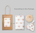 Organic Cotton Baby Muslin Swaddle Blanket Set