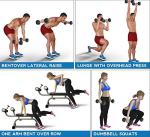 10kg Rubber Coated Hex Dumbbells - Pair or Single