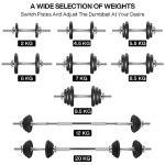 20kg Adjustable Dumbbell Set for Home Gym