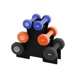 7-Piece 20 Kg Weighted Dumbbell Set with Rack