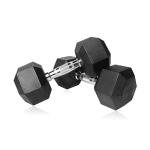 Kingkong Fitness 10 Kg Rubber Hex Dumbbells