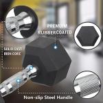 7.5KG Rubber Coated Hex Dumbbell Set (Pair)