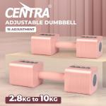 Adjustable Dumbbells Set 2.8-10KG for Home Workout