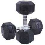 Kingkong Fitness 10 Kg Rubber Hex Dumbbells