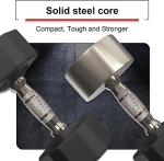 7.5KG Rubber Coated Hex Dumbbell Set (Pair)