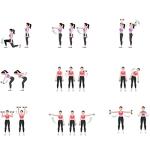 7-Piece 20 Kg Weighted Dumbbell Set with Rack