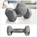 SONGMICS Hex Dumbbells Set with Stand - 6 Weights