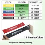 PROIRON Resistance Loop Bands Set with Carry Bag