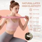 Yoga Resistance Bands Set for Pilates and Fitness