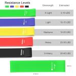 5-Pack Skin-Friendly Resistance Bands for Workouts