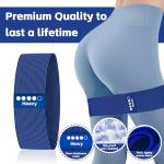 5 Fabric Resistance Bands Set with Workout Guide