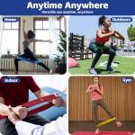 5 Fabric Resistance Bands Set with Workout Guide