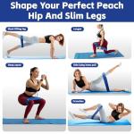 5 Fabric Resistance Bands Set with Workout Guide