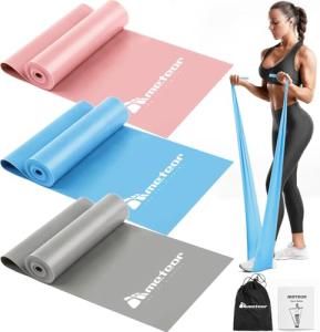 Meteor 200cm Flat Resistance Bands Set - 3 Levels