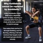 METEOR Solid Cast Iron Kettlebell for Strength Training