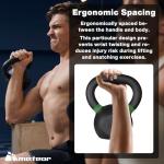 METEOR Solid Cast Iron Kettlebell for Strength Training