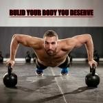 IWORKOUT Premium Cast Iron Competition Kettlebell 10kg