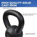Powder Coated Cast Iron Kettlebells 4KG-48KG